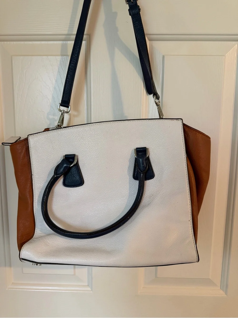 Michael Kors Large Colorblock Leather Satchel –